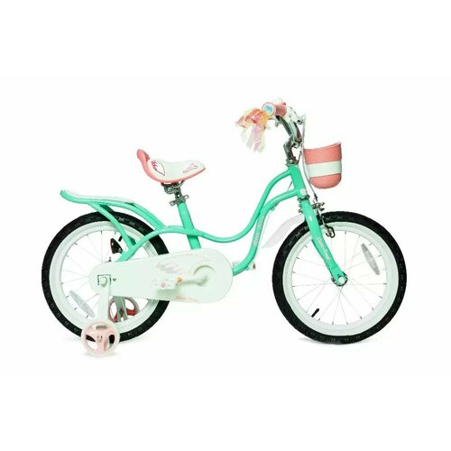 Детский велосипед Royal Baby Little Swan 16, год 2022, цвет Зеленый