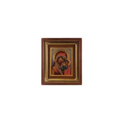 Икона живописная БМ Казанская 26х31 в киоте #74933 икона живописная троица св 26х31 в киоте 151080