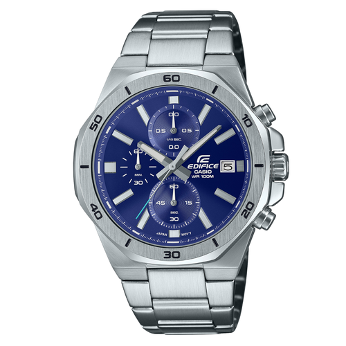 Наручные часы CASIO Edifice EFV-640D-2A, синий, серебряный