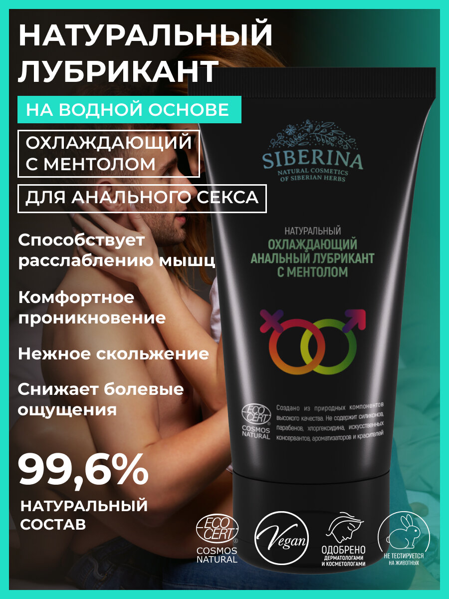фото Гель-смазка SIBERINA Охлаждающий анальный с ментолом