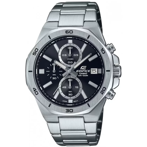 Наручные часы CASIO Edifice EFV-640D-1A, черный, серебряный