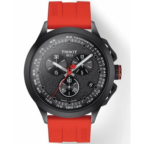 Наручные часы TISSOT T1354173705104, красный, черный наручные часы tissot t135 t race cycling tour de france 2022 special edition t135 417 37 051 02 черный