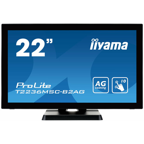 Монитор Iiyama 2151920x1080 Iiyama ProLite T2236MSC-B2AG матрица A-MVA Матовая Сенсорный экранВстроенные колонки 6169800₽