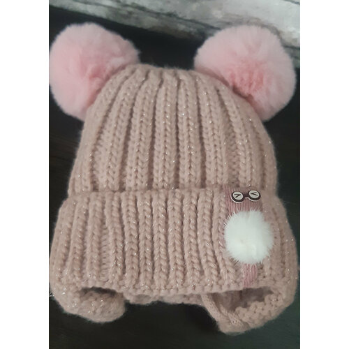 фото Шапка , размер 2-4, коричневый нет