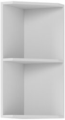 Навесной кухонный модуль, угловой завершение, ШВПУ300, Белый