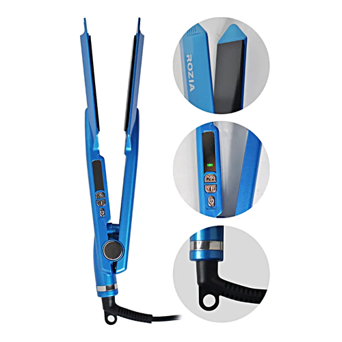 Профессиональная плойка для волос Rozia Выпрямитель для волос Утюжок Щипцы Rozia Уход за волосами Голубой 329000₽