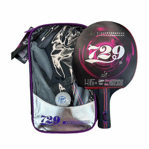 Набор для настольного тенниса Friendship 729 SP-7309 (2r, 3b, 1c), Black