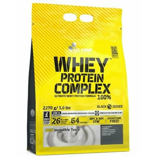 Протеин сывороточный, Olimp, Whey Protein Complex 100%, 2270 г, Вишня протеин olimp 100% whey protein complex арахисовое масло 700 г