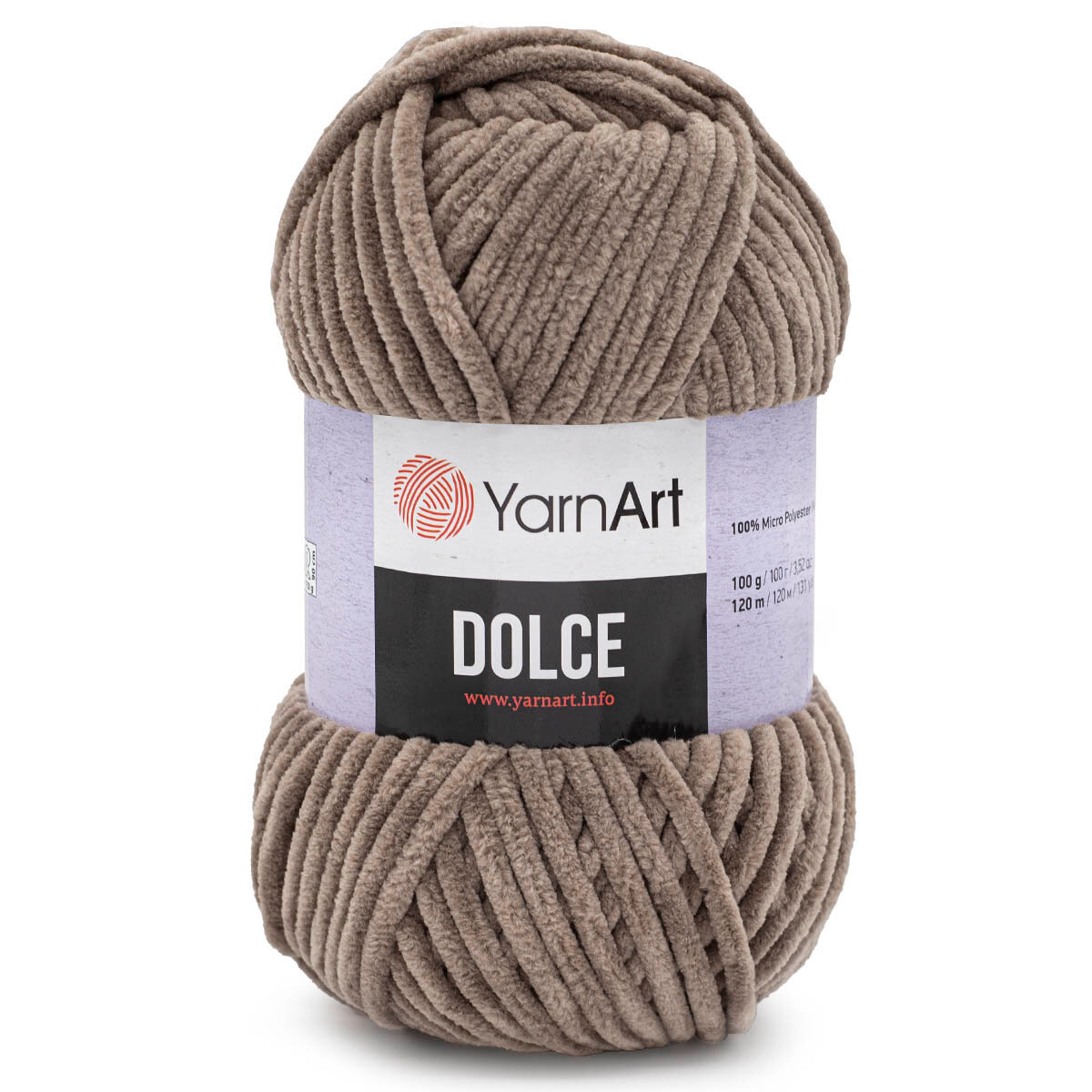 Пряжа для вязания YarnArt 'Dolce' 100гр 120м (100% микрополиэстер) (754 дымчатый), 5 мотков