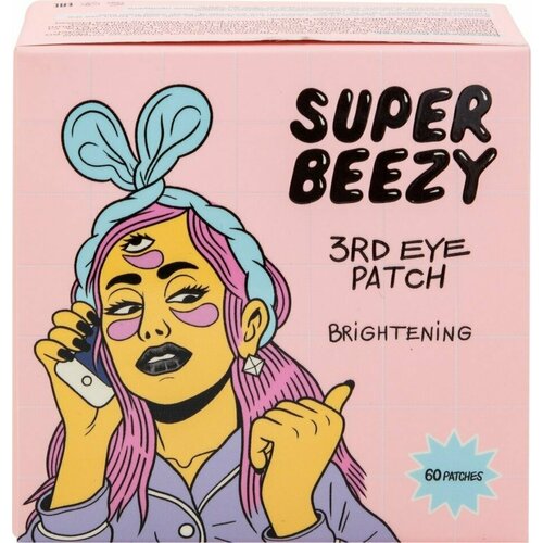 Super Beezy / Гидрогелиевые патчи Super Beezy от темных кругов вокруг глаз с анти-эйдж эффектом 60шт 1 уп