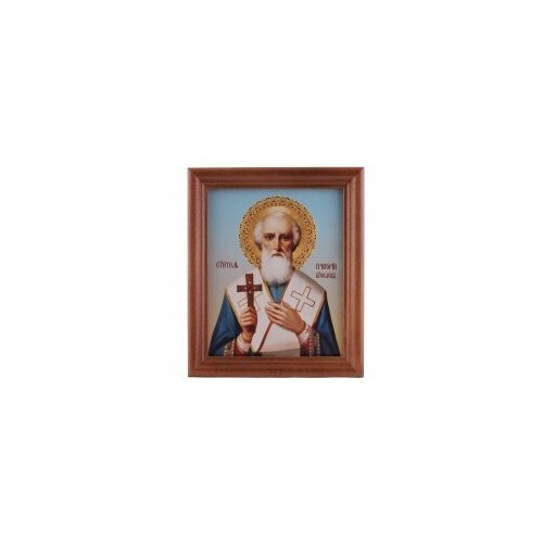 Икона в дер. рамке 11*13 Набор с Днем Ангела, канвас (Григорий Богослов) #151182