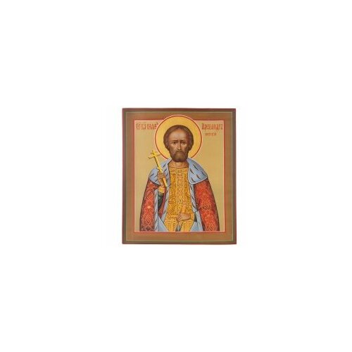 икона живописная пантелеимон 20х24 62779 Икона живописная Александр Невский 20х24 #145837