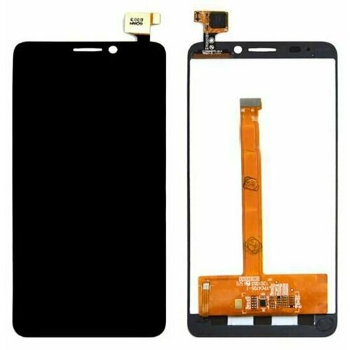 Дисплей для Alcatel 6034R / 6035R (Idol S) с тачскрином черный 3 8v 2000mah tlp020c2 for alcatel idol x1s 6034r idol x 6037y 6040x 6032x 6035 6012x tcl s950 s950t battery