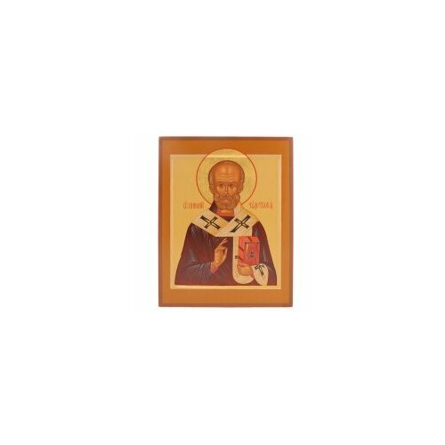 Икона письмо на дереве Николай Чудотворец #75969 николай чудотворец зарайский икона на холсте