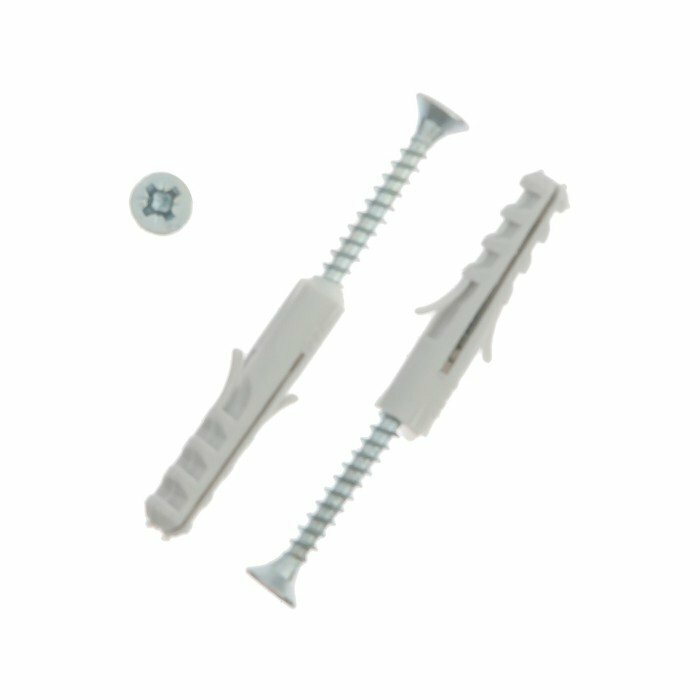 фото Дюбель-гвоздь "тундра", распорный, тип "евро", полипропиленовый, без манжеты, 6х30 мм, 15 шт (комплект из 30 шт)