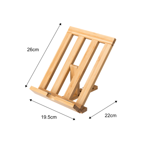 Подставка для планшета 19.5x4.5x26 см бамбук цвет бежевый