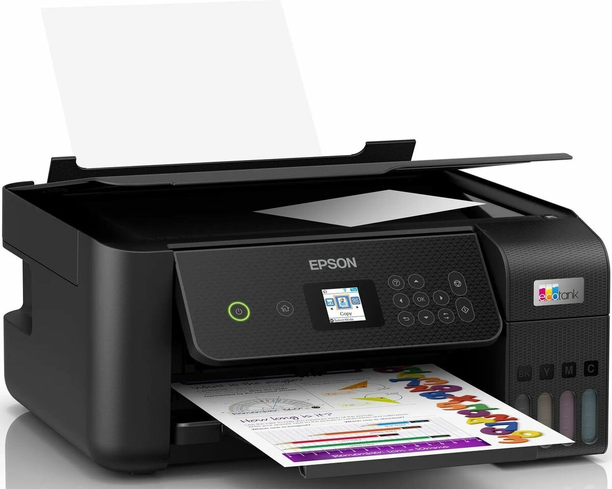 МФУ Epson L3260 (C11CJ66414), цвет черный, цветная печать, струйный, формат А4 — фото 1
