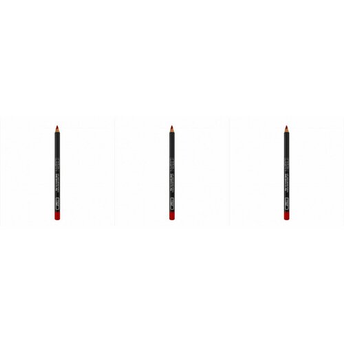 Карандаш для губ Locean, Lipliner Wood Pencil #17, Real Red, 3 уп.