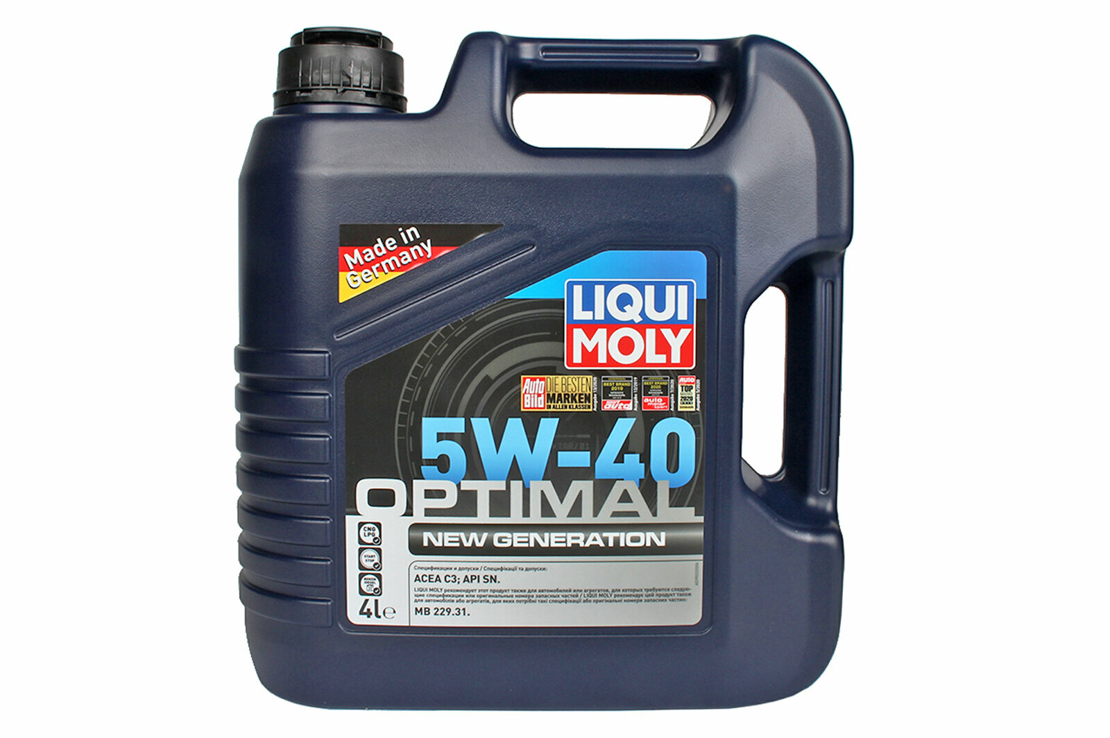 Масло моторное LIQUI MOLY Optimal New Generation 5W40 4л