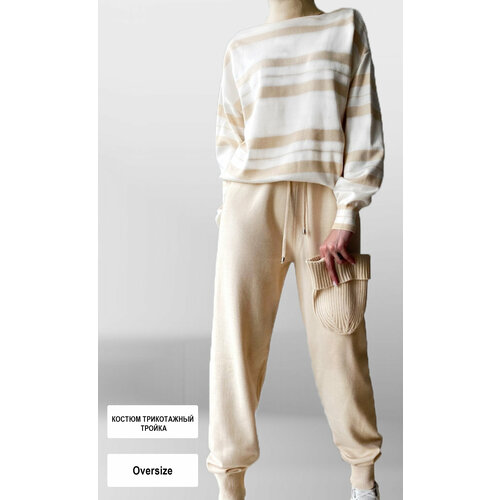 фото Костюм, размер 42-46, экрю нет бренда