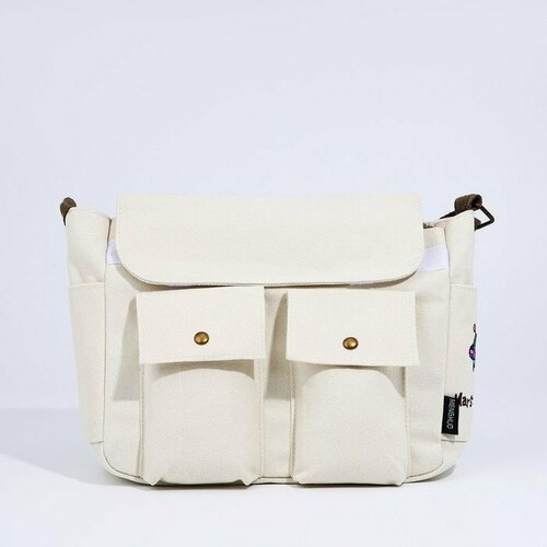 фото Сумка мессенджер , белый нет бренда