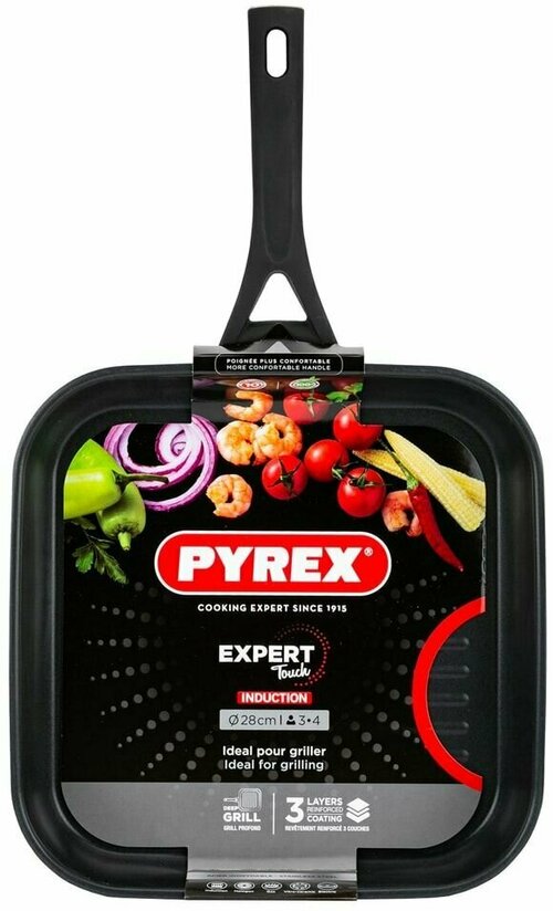 Сковорода-гриль Pyrex Expert Touch 28см х2шт