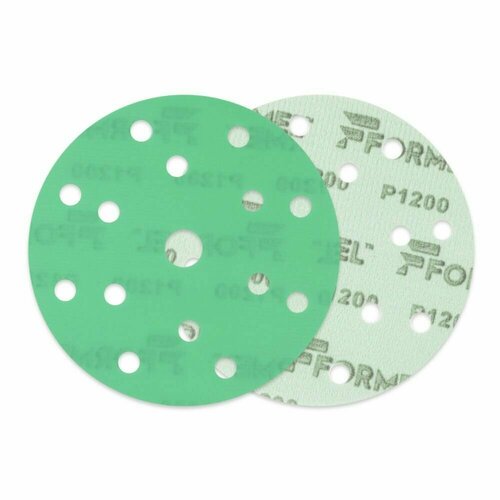 Диск, круг шлифовальный FORMEL FILM на пленочной основе и на липучке 150 мм, 15 отверстий, P1200, 25 шт
