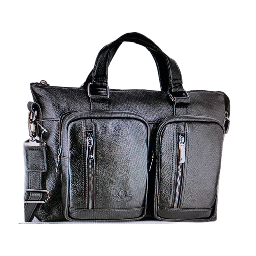 фото Сумка znixs, фактура зернистая, гладкая, черный