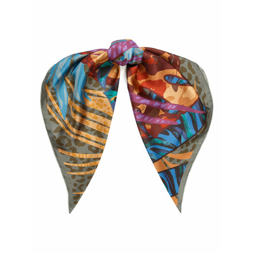 фото Платок eleganzza,90х90 см, зеленый