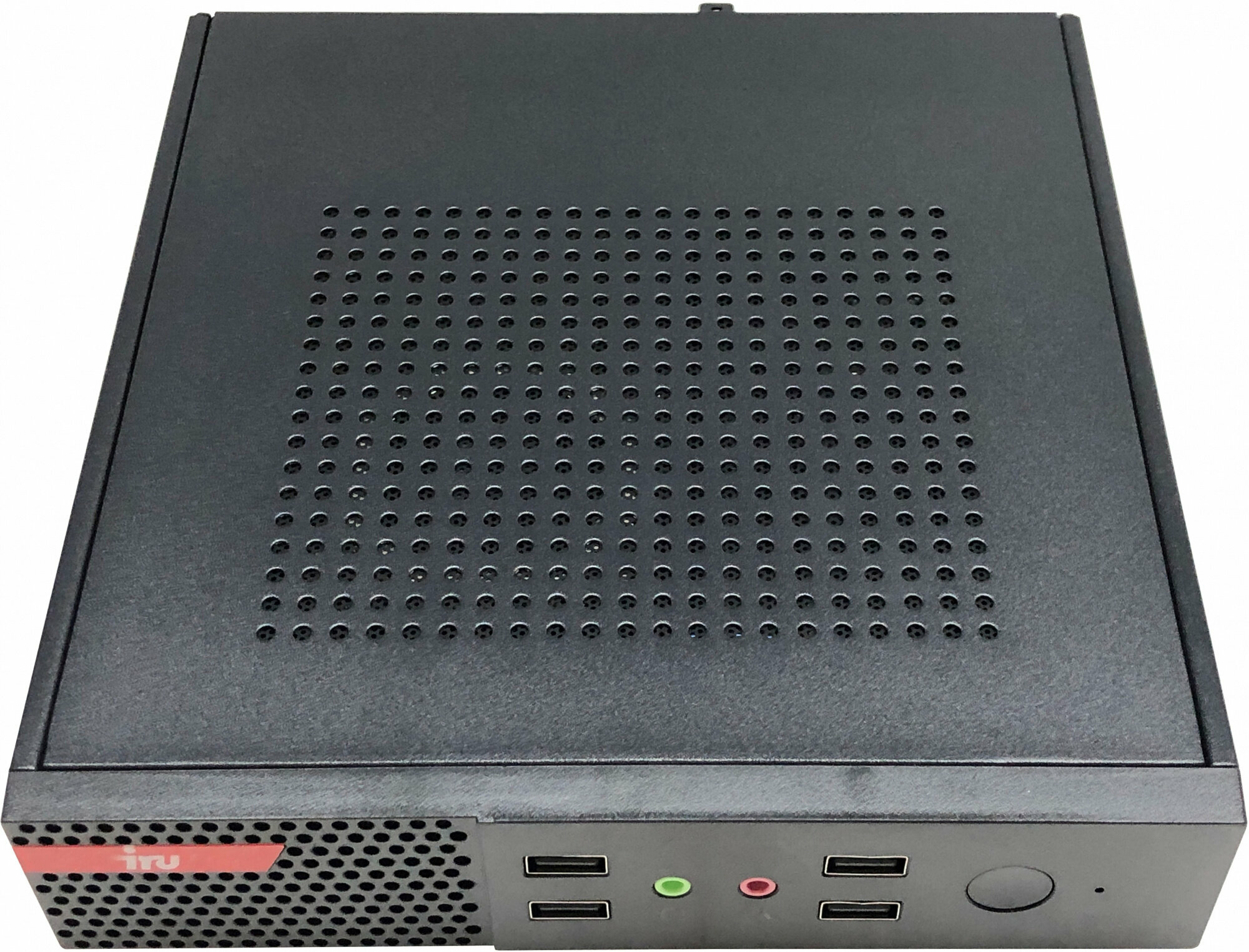 Неттоп iRu i5 10400, 8GB, 256GB SSD, UHD graphics 630, GbitEth, WiFi, BT, DOS, черный - фото №2