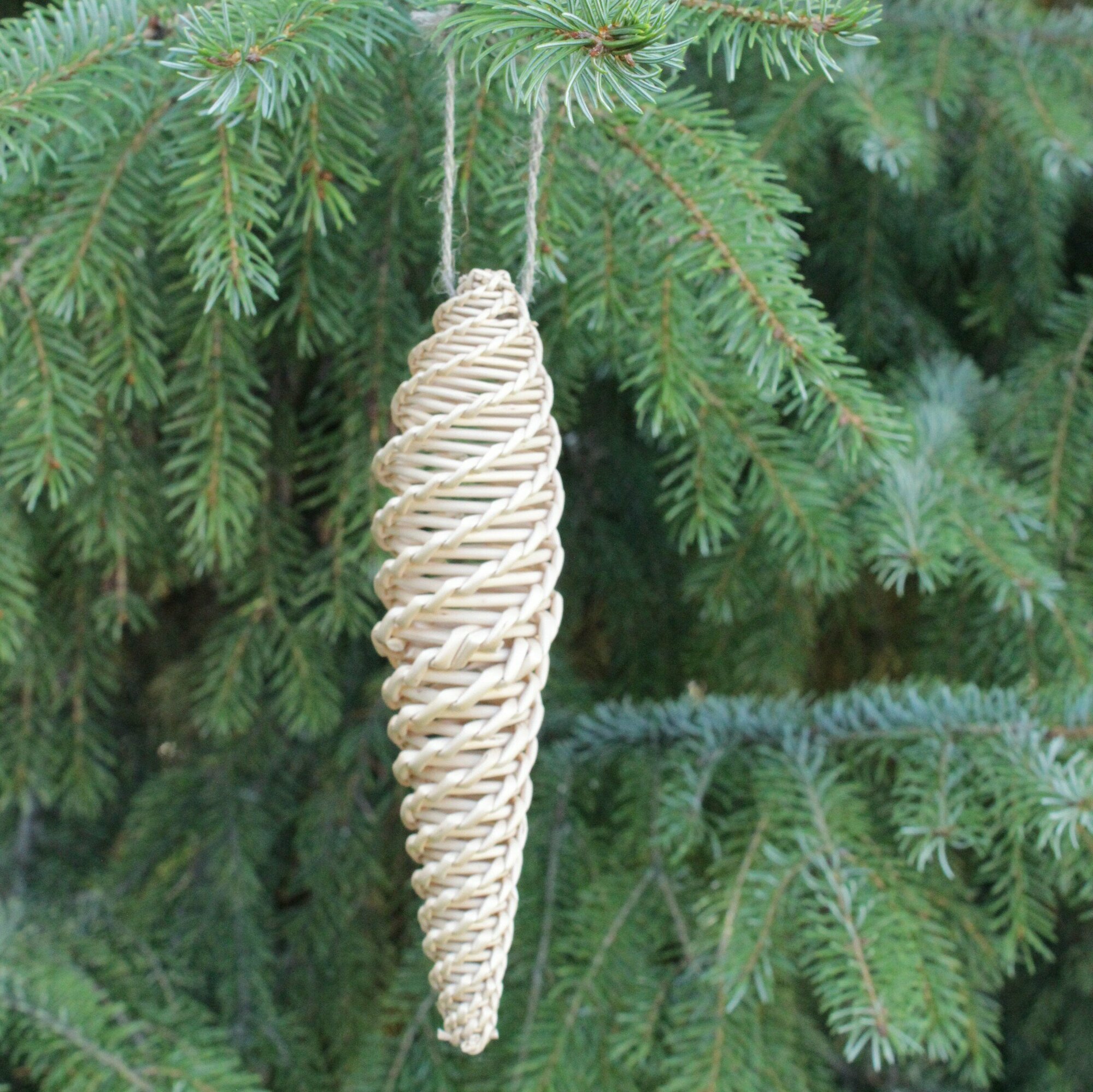 Сосулька плетеная Балтийская лоза  ручная работа  витое плетение 