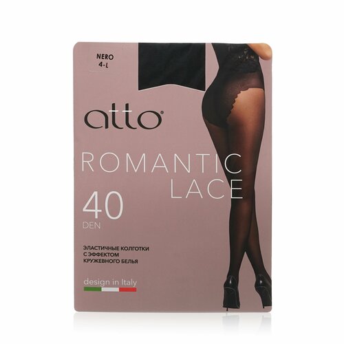 Колготки  ATTO, 40 den, размер 4, черный