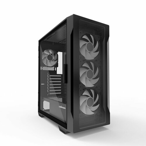 Корпус Zalman I3 NEO TG Black, без БП, черный, ATX корпус zalman z9 neo plus white atx без бп белый