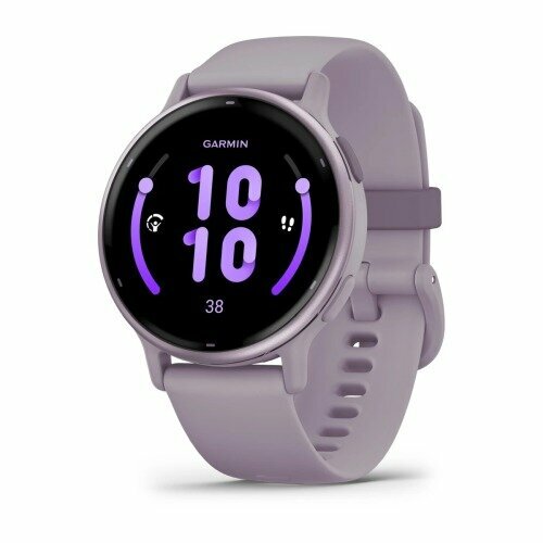 Garmin vivoactive 5 Metallic Orchid Aluminum Bezel with Orchid Case and Silicone Band 010-02862-13