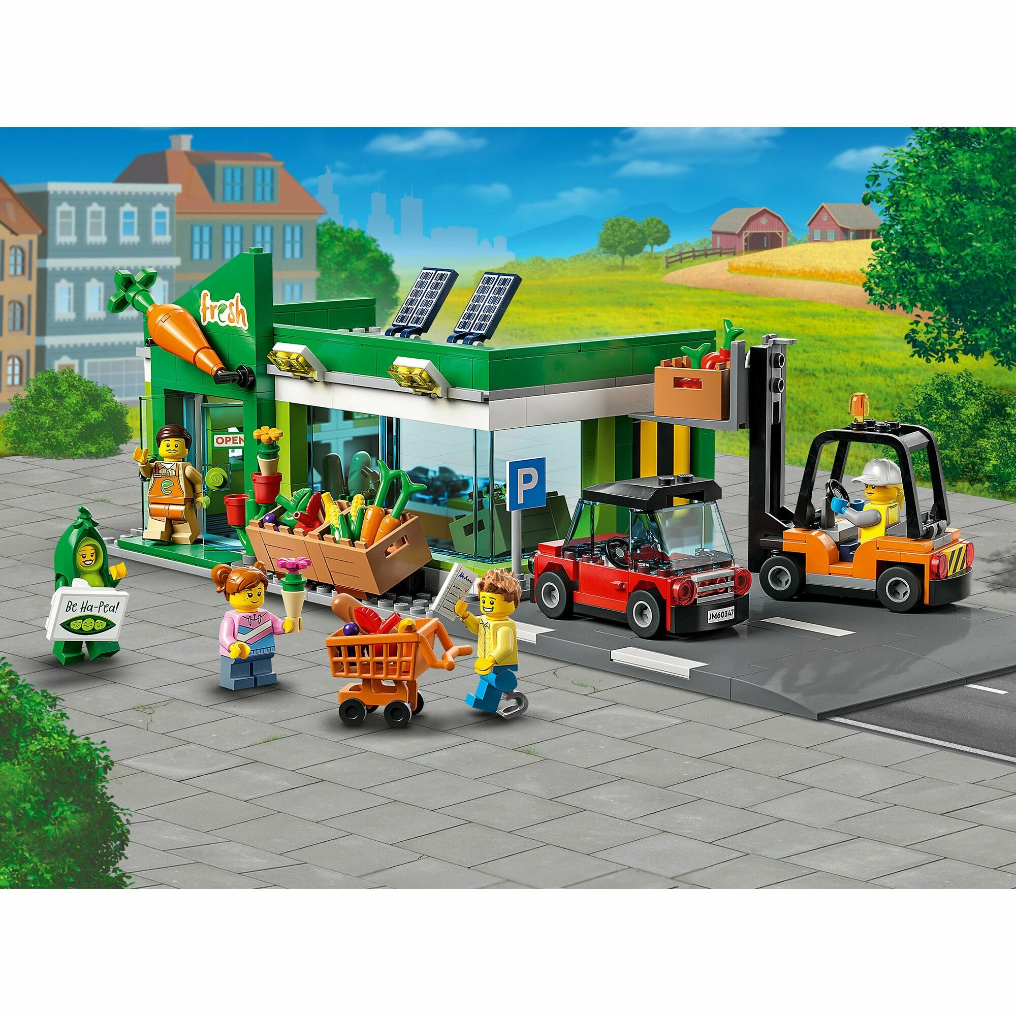 Конструктор LEGO City "Продуктовый магазин" 60347 - фото №19