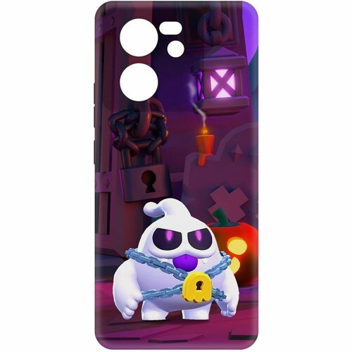 Чехол-накладка Krutoff Soft Case Brawl Stars - Призрак Скуик для Xiaomi 13T черный чехол накладка krutoff soft case brawl stars призрак скуик для itel vision 5 черный