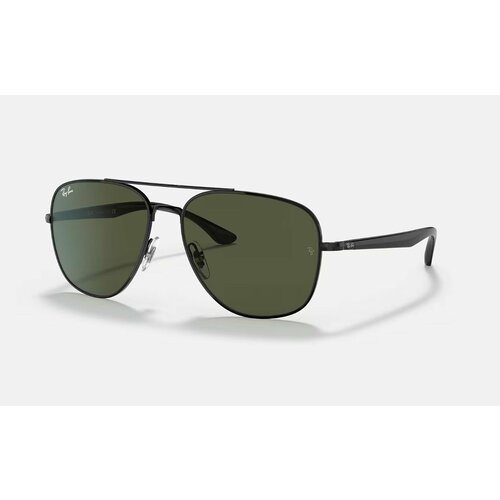 солнцезащитные очки ray ban квадратные оправа пластик Солнцезащитные очки Ray-Ban, зеленый, черный