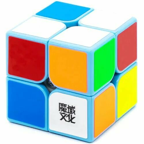 Кубик Рубика MoYu 2x2 WeiPo Голубой / Развивающая головоломка головоломка moyu кубик рубика 2x2 weipo голубой