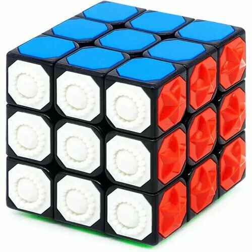 Кубик Рубика YJ 3x3 Blind cube / Развивающая головоломка кубик рубика для незрячих yj 3x3 blind cube