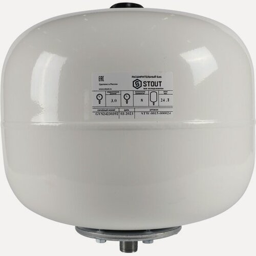 Изображение товара Расширительный бак Stout , для ГВС 24 л. вертикальный (цвет белый)