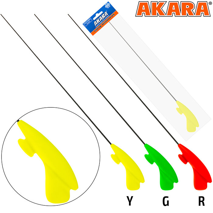 Удочка зимняя Akara Lucky Punch M 377 (3,0-15,0) Yellow