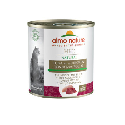 Almo Nature консервы Консервы для Кошек с Курицей и Тунцом (HFC - Natural - Tuna and Chicken) 5155 | Classic HFC Adult Cat Chicken Tuna, 0,28 кг