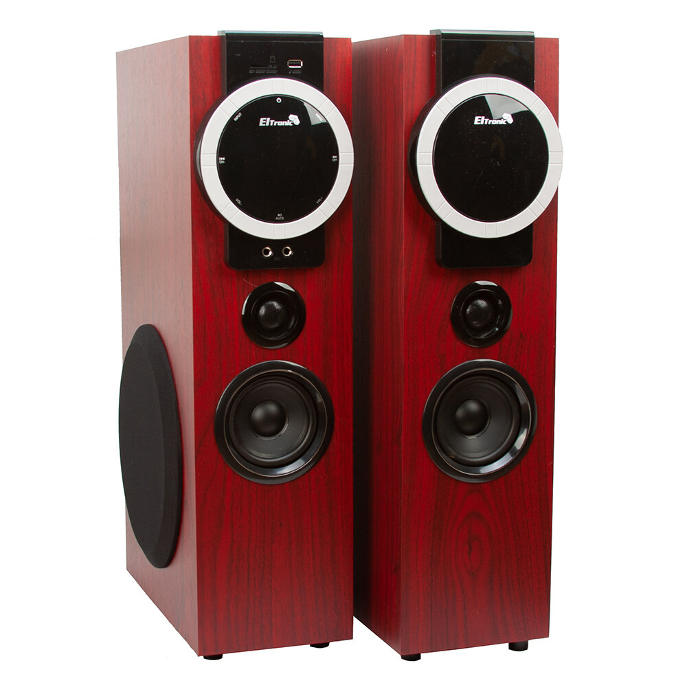 Колонка 08" (20-81 HOME SOUND) динамик 6шт/2х8"; 2х4"; 2х1.5" комплект 2 колонки ELTRONIC (красная)