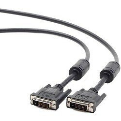 Gembird Кабель DVI-D dual link Cablexpert , 25M 25M, 3.0м, черный, экран, феррит. кольца, пакет CC-DVI2-BK-10