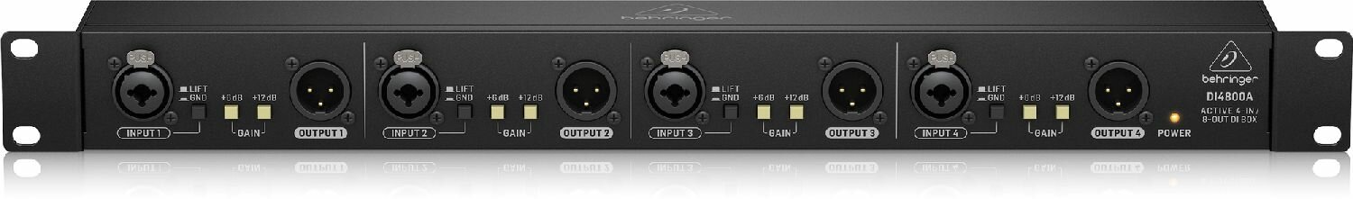 Behringer DI4800A активный, четырехканальный директ-бокс