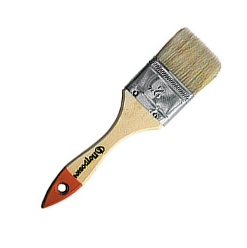 Кисть плоская натуральная щетина деревянная лакированная ручка П012 петрович (Артикул: 4100000191; Размер 100 мм)
