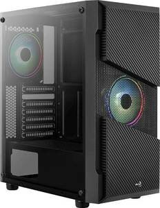 Корпус ATX AEROCOOL Menace Saturn FRGB-G-BK-v1, Midi-Tower, без БП, черный - фото №14