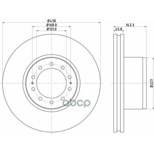 Диск Тормозной Mercedes Actros 11- MpiiiMpiv Задний 1Шт Don DON арт CVD670 18722₽