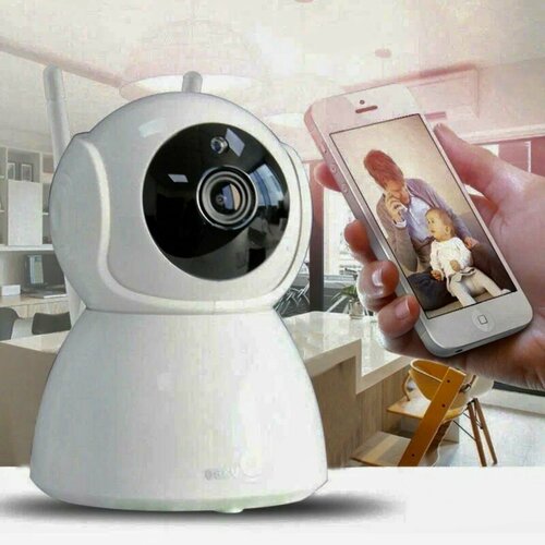 Камера видеонаблюдения Wi-Fi видеоняня с датчиком движения поворотная 360 179900₽