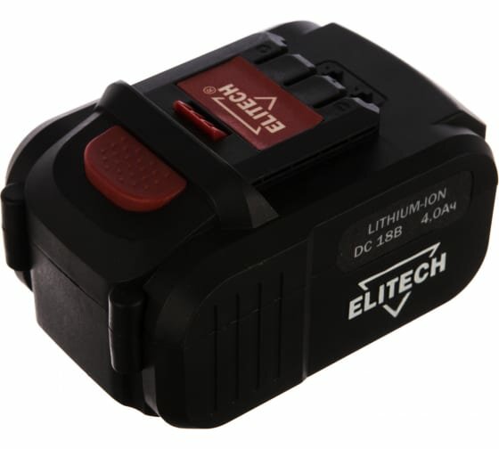 Аккумулятор Li-Ion, 18 В, 4 Ач Elitech 1820.067700 — фото 1